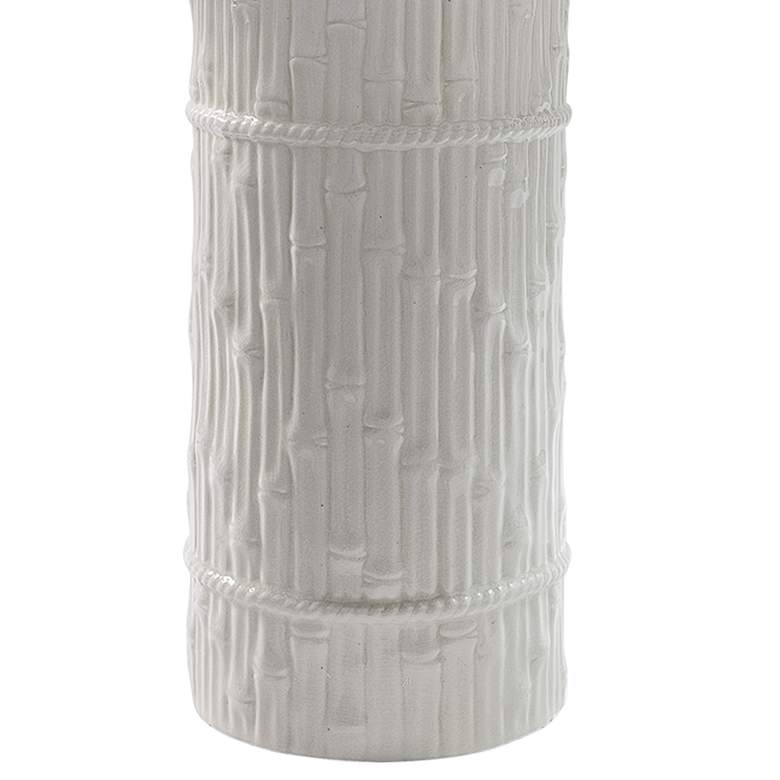 Image 3 Port 68 Bamboo Glossy Cream Porcelain Cylinder Table Lamp more views