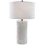 4_Port 68 Bamboo Glossy Cream Porcelain Cylinder Table Lamp more views