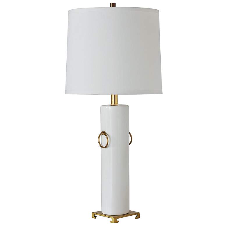 Image 1 Port 68 Beverly 32 inch Cream White Porcelain Table Lamp