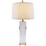 2_Port 68 Beverly Clear Lucite Cylinder Table Lamp