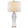 Port 68 Beverly Clear Lucite Cylinder Table Lamp