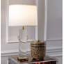 1_Port 68 Beverly Clear Lucite Cylinder Table Lamp