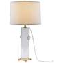 5_Port 68 Beverly Clear Lucite Cylinder Table Lamp more views