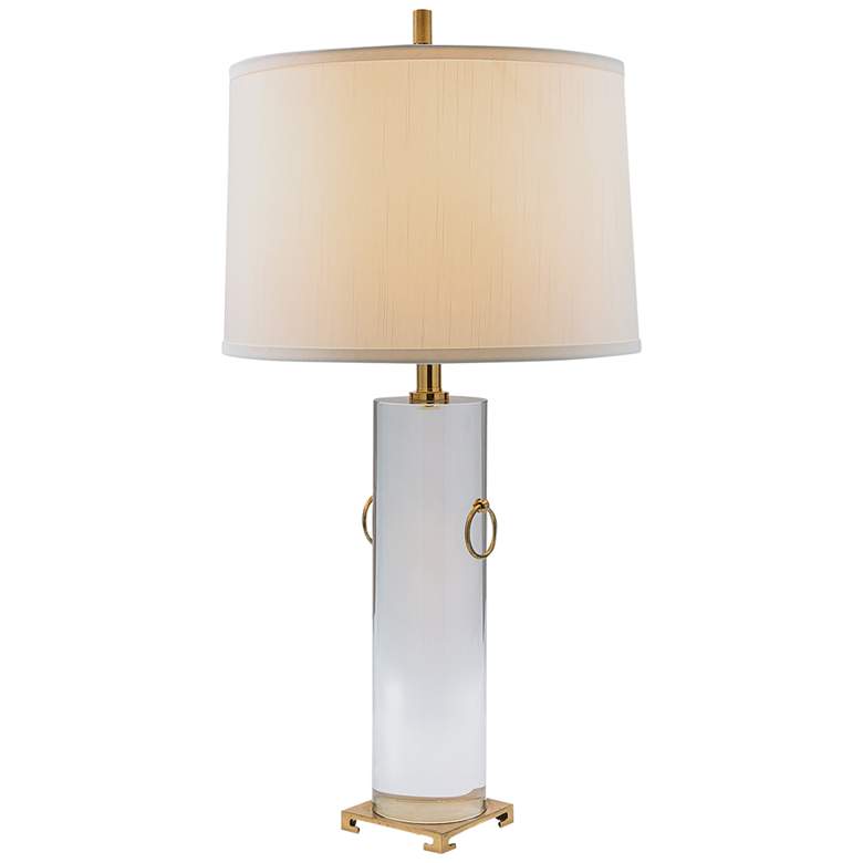 Image 7 Port 68 Beverly Clear Lucite Cylinder Table Lamp more views
