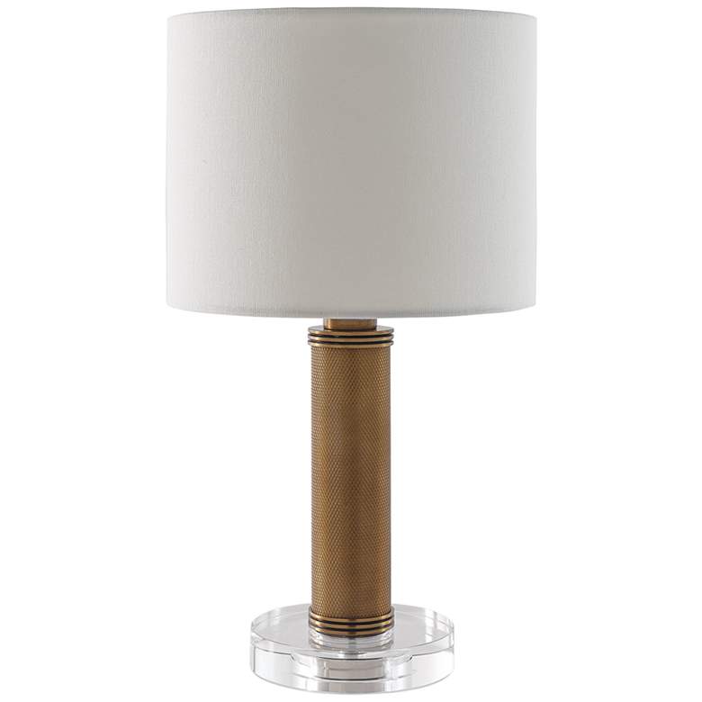 Image 1 Port 68 Billy 16" High Aged Brass Metal Mini Table Lamp