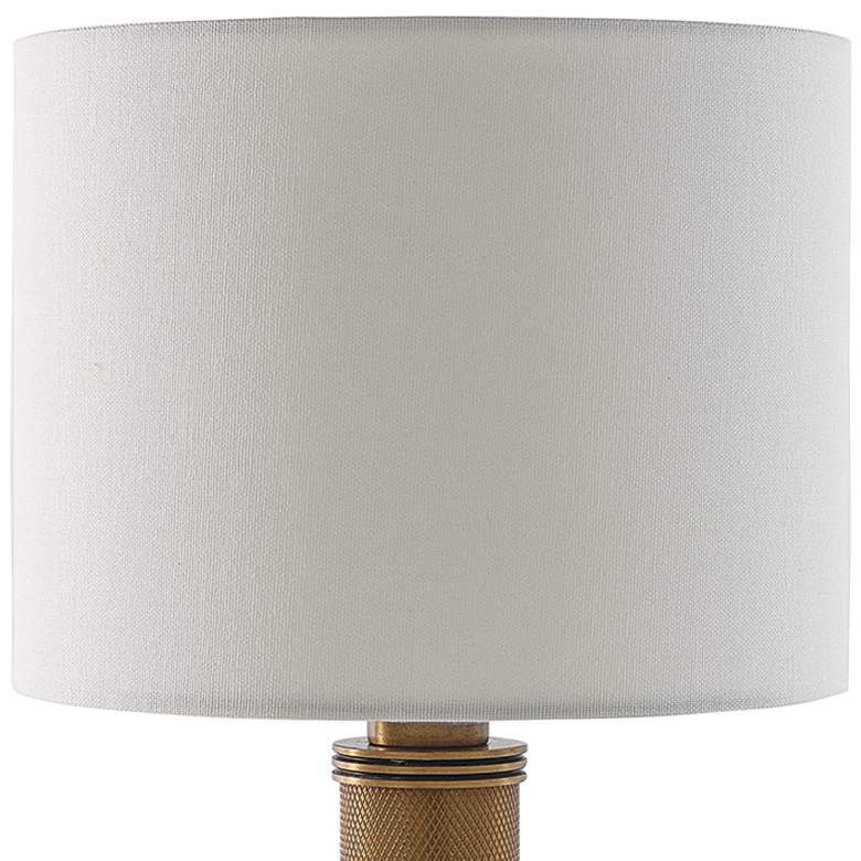 Image 2 Port 68 Billy 16" High Aged Brass Metal Mini Table Lamp more views