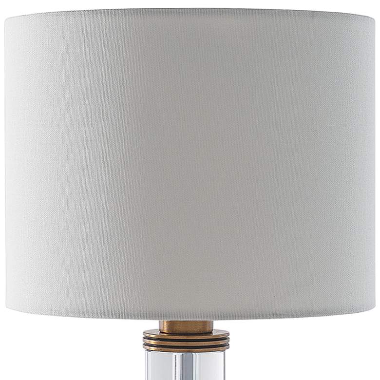 Image 2 Port 68 Billy 16" High Crystal Aged Brass Mini Table Lamp more views