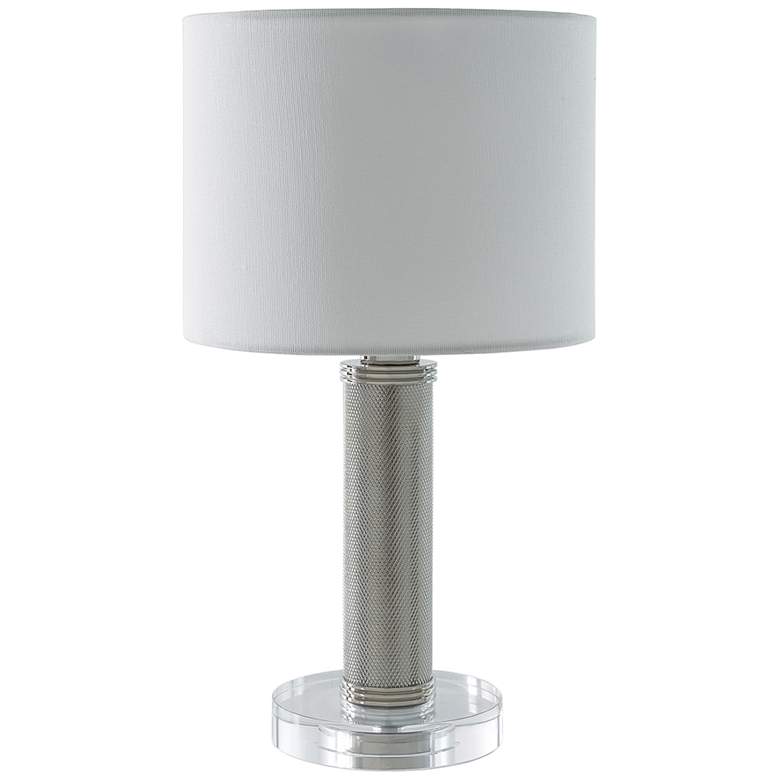 Image 1 Port 68 Billy 16"H Polished Nickel Metal Mini Table Lamp