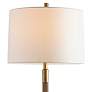 Port 68 Billy 64" Antiqued Aged Brass Knurled Metal Floor Lamp