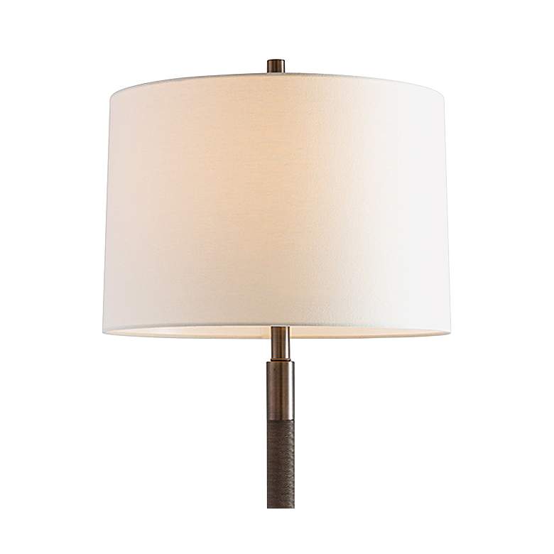 Image 2 Port 68 Billy 64" Antiqued Bronzed Knurled Metal Floor Lamp more views