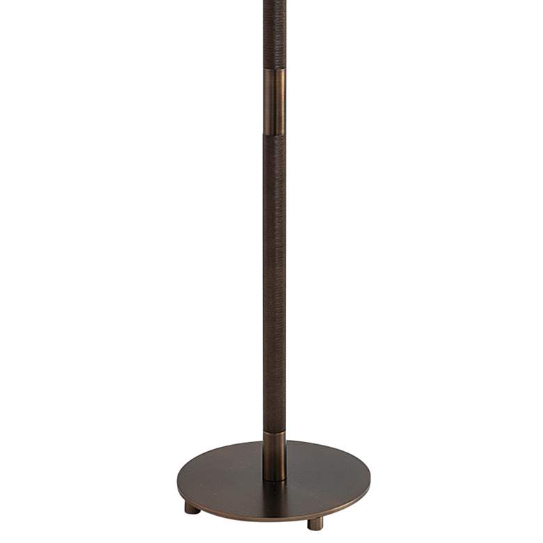 Image 3 Port 68 Billy 64" Antiqued Bronzed Knurled Metal Floor Lamp more views