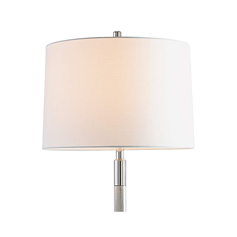 Image 2 Port 68 Billy 64" High Polished Nickel Knurled Metal Floor Lamp more views