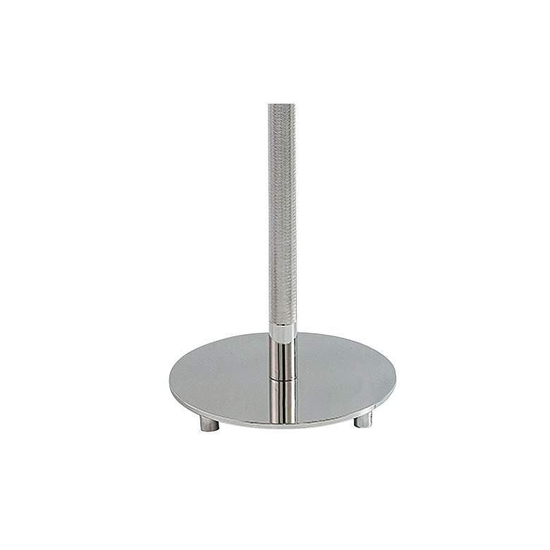 Image 3 Port 68 Billy 64" High Polished Nickel Knurled Metal Floor Lamp more views