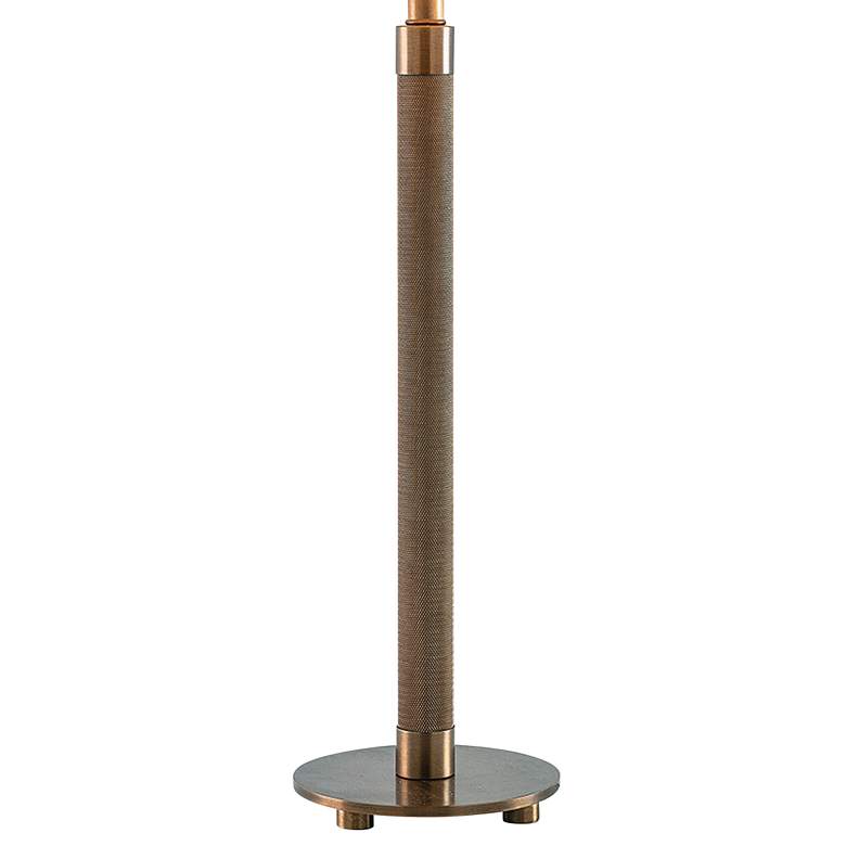 Image 4 Port 68 Billy Aged Brass Knurled Metal Table Lamp more views
