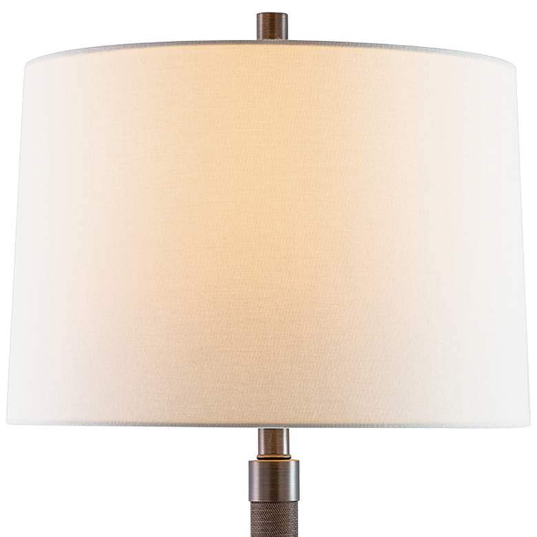 Image 3 Port 68 Billy Antiqued Bronze Knurled Metal Table Lamp more views
