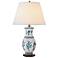 Port 68 Botanical Blue Hexagon Porcelain Table Lamp