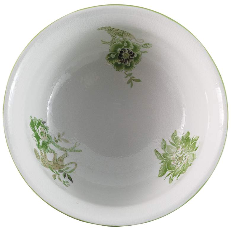 Image 5 Port 68 Braganza Green Animals and Florals Decorative Basin more views