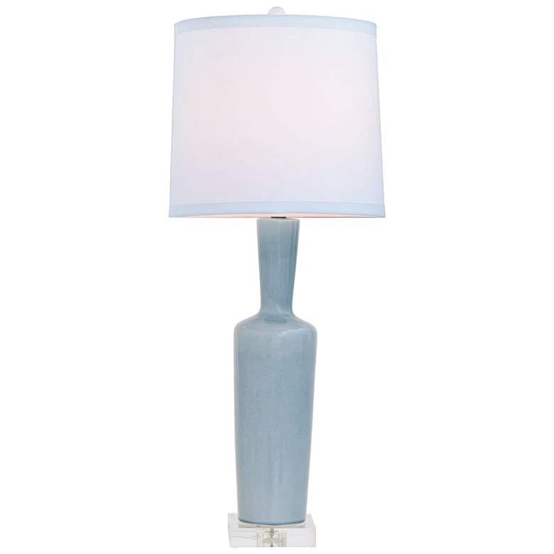 Image 1 Port 68 Brentwood 35 inch High Smoke Gray Porcelain Table Lamp