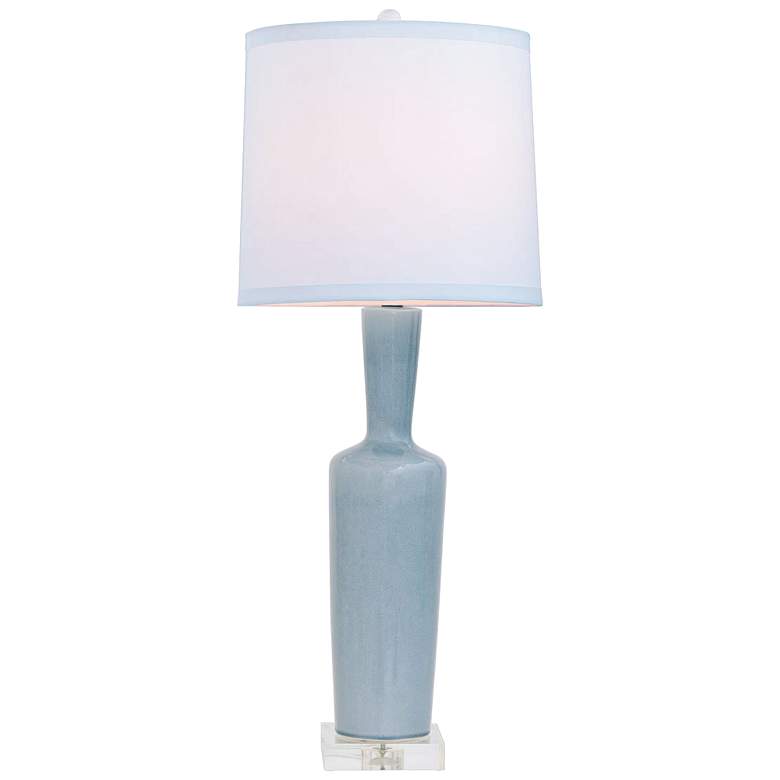 Image 1 Port 68 Brentwood 35" High Smoke Gray Porcelain Table Lamp