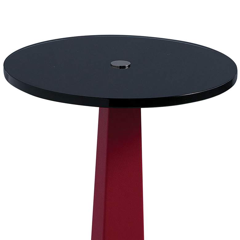 Image 2 Port 68 Cairo 14" Wide Polished Nickel Small Accent Table more views