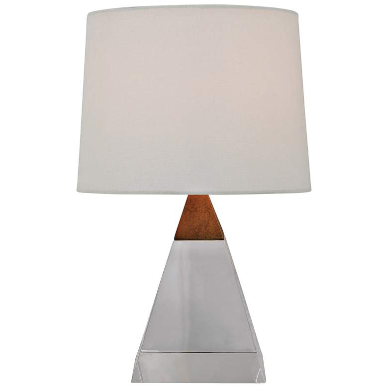 Image 1 Port 68 Cairo 16 inch High Crystal Pyramid Accent Table Lamp
