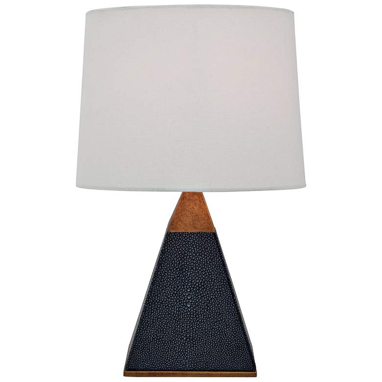 Image 1 Port 68 Cairo 16 inch High Gray Pyramid Accent Table Lamp