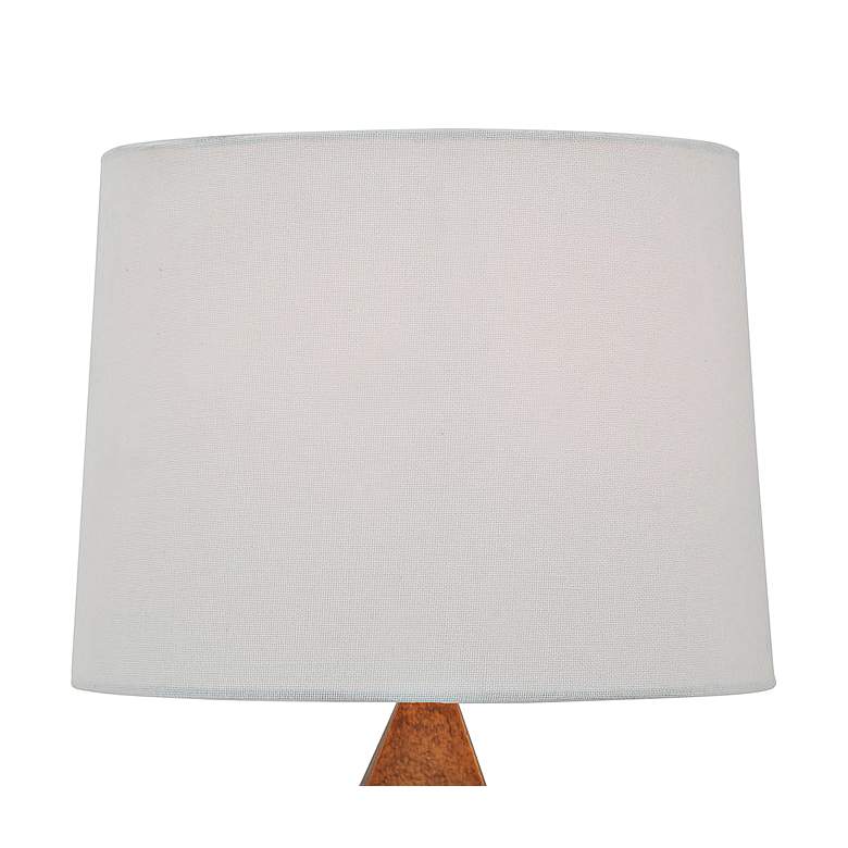 Image 2 Port 68 Cairo 16 inch High Gray Pyramid Accent Table Lamp more views