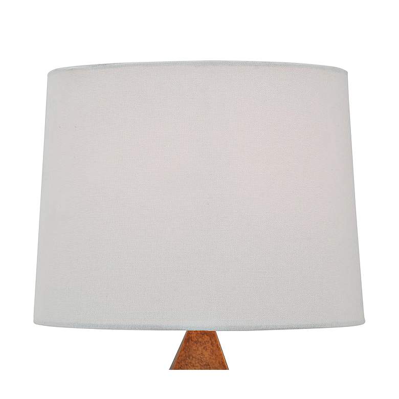 Image 2 Port 68 Cairo 16" High Gray Pyramid Accent Table Lamp more views
