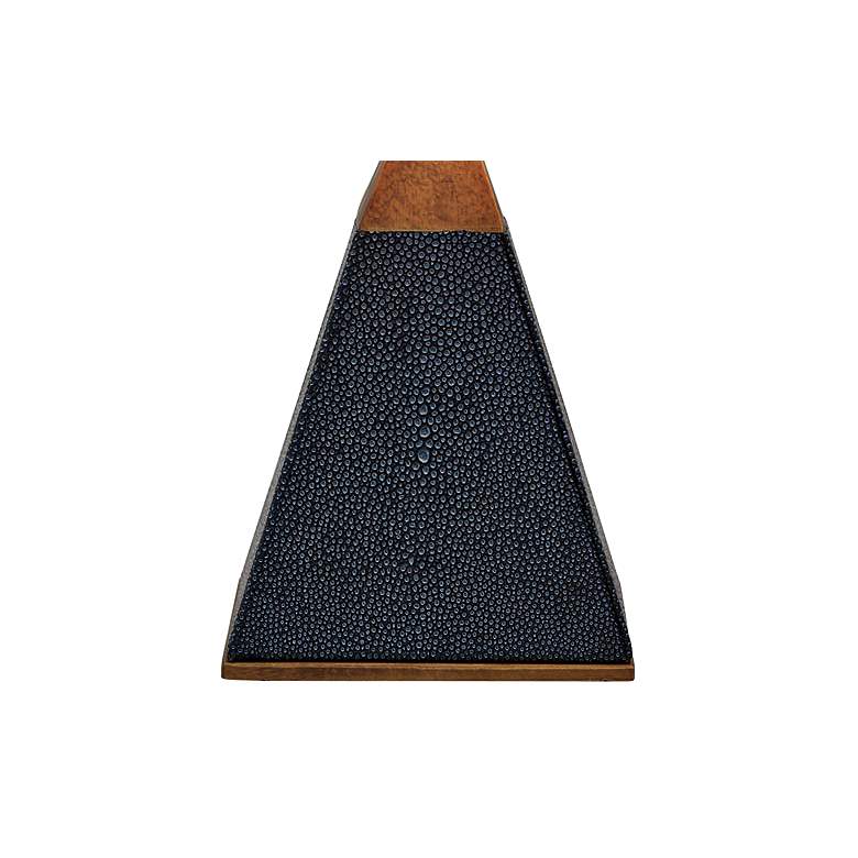 Image 3 Port 68 Cairo 16" High Gray Pyramid Accent Table Lamp more views