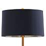 Port 68 Cairo 560" Gray and Aged Brass Tray Table Floor Lamp