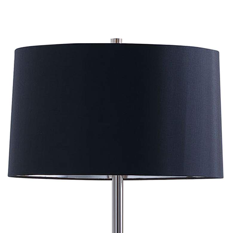Image 3 Port 68 Cairo 60" Red and Nickel Floor Lamp with Tray Table more views