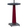 Port 68 Cairo 60" Red and Nickel Floor Lamp with Tray Table