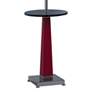 4_Port 68 Cairo 60" Red and Nickel Floor Lamp with Tray Table more views