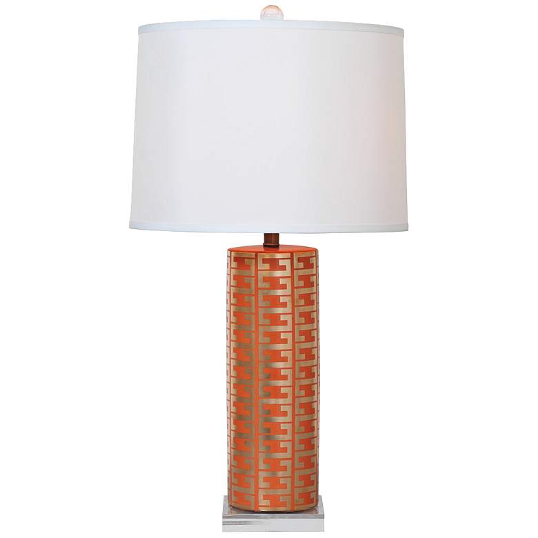 Image 1 Port 68 Cameron Mandarin and Gold Porcelain Table Lamp