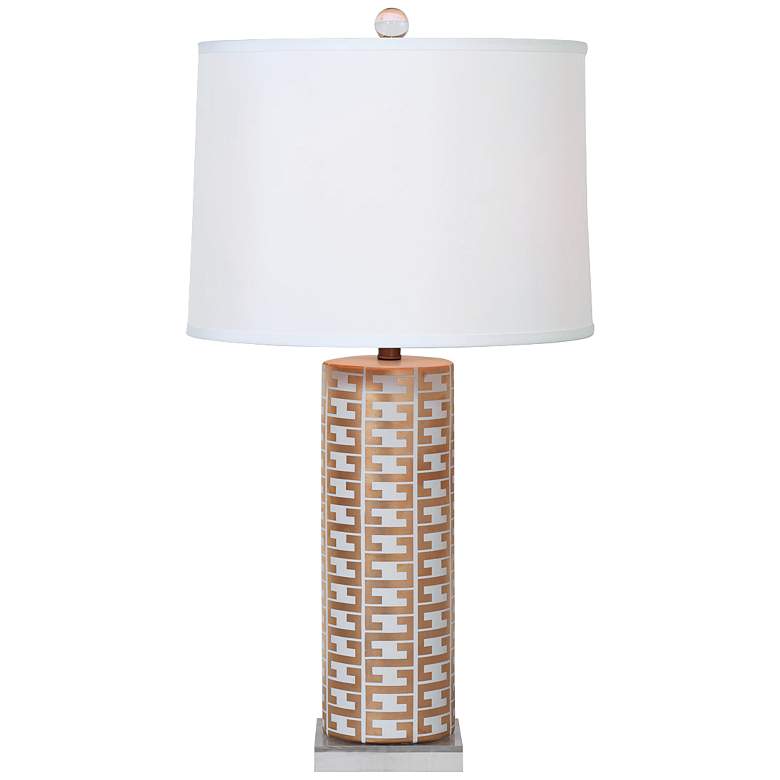 Image 1 Port 68 Cameron White and Gold Porcelain Table Lamp