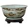 Port 68 Canton Brown and White 16" Wide Decorative Bowl