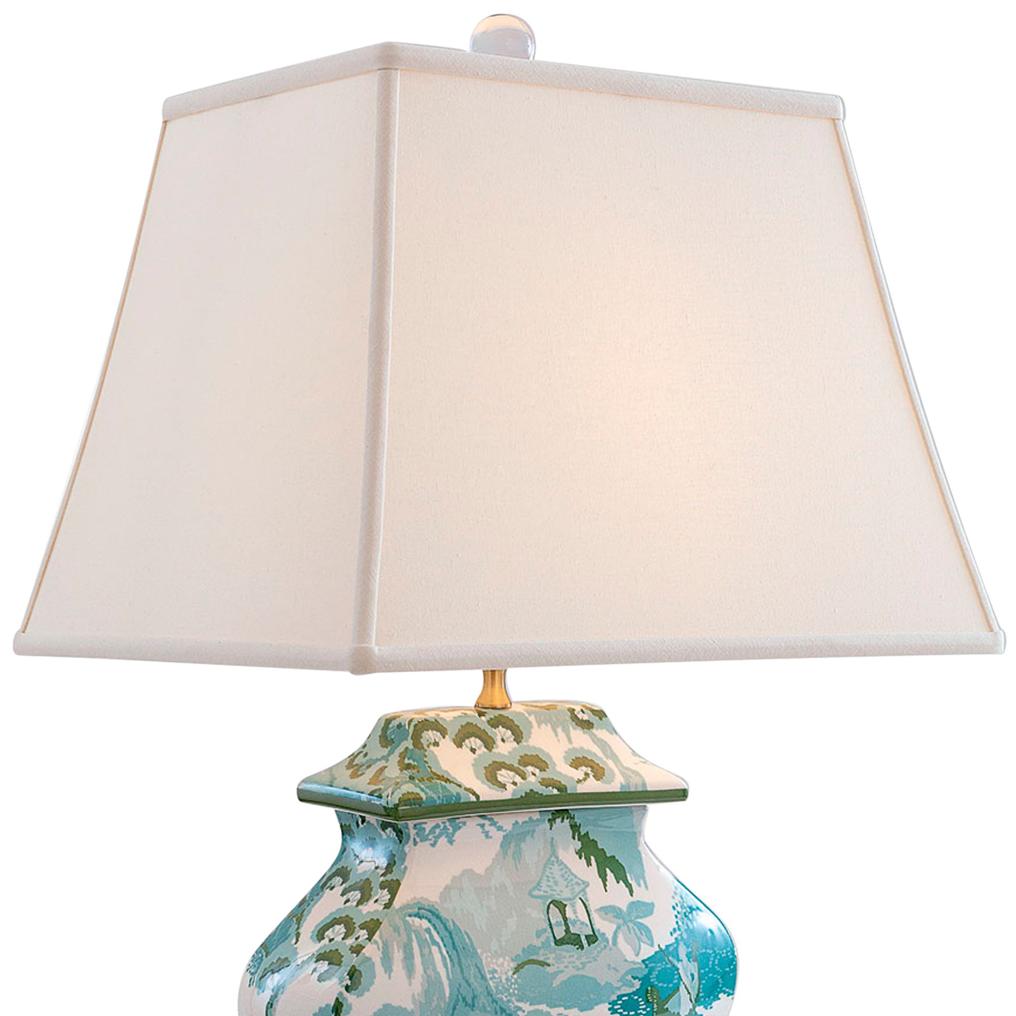 Port 68 Canton Celadon and Blue Porcelain Table Lamp 029G3 Lamps Plus