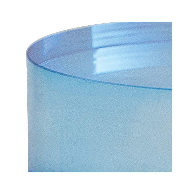 Image 2 Port 68 Capagna 5" Wide Blue Lucite Round Stands Set of 2 more views