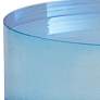 Port 68 Capagna 5" Wide Blue Lucite Round Stands Set of 2