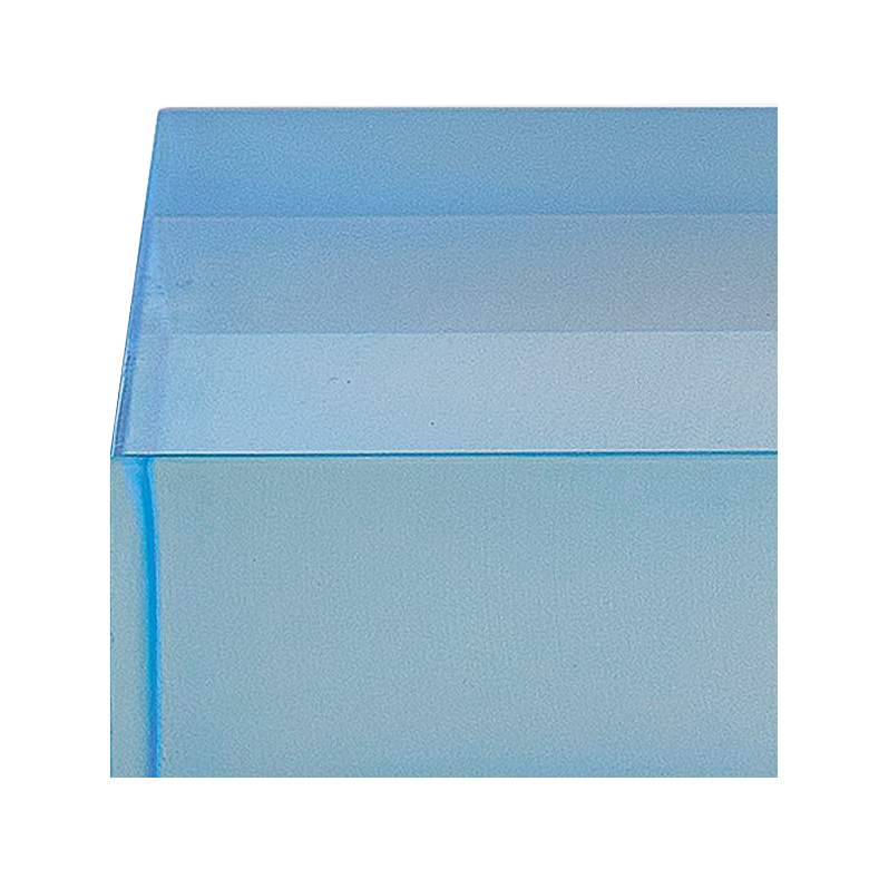 Image 2 Port 68 Capagna 5" Wide Blue Lucite Square Stands Set of 2 more views