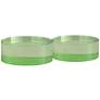 Port 68 Capagna 5" Wide Green Lucite Round Stands Set of 2