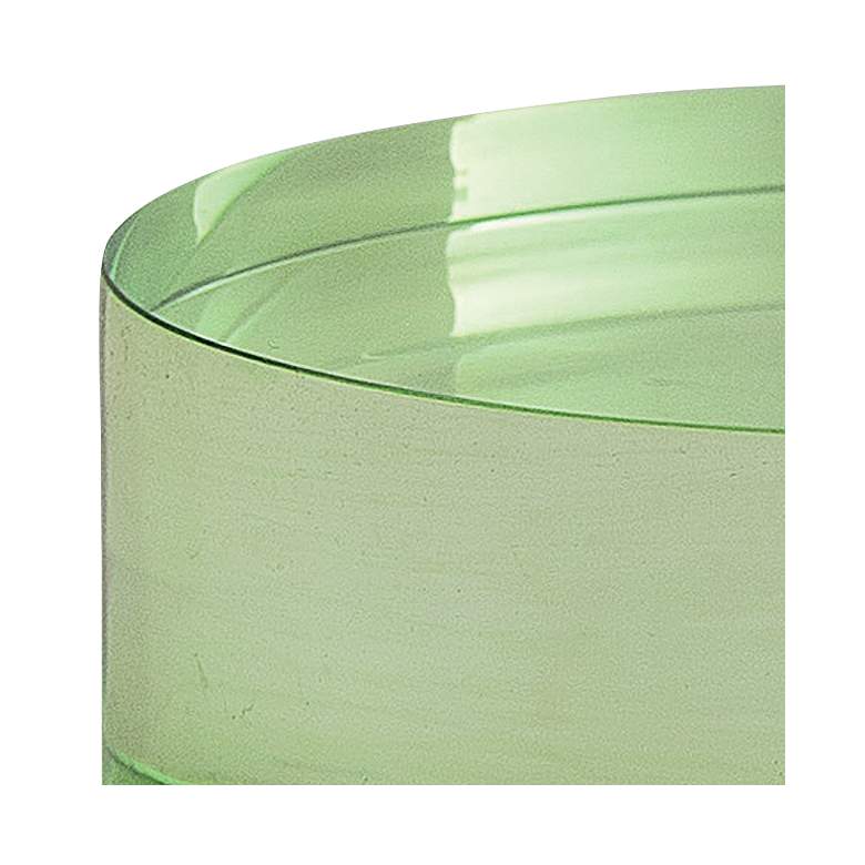 Image 2 Port 68 Capagna 5 inch Wide Green Lucite Round Stands Set of 2 more views