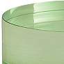 Port 68 Capagna 5" Wide Green Lucite Round Stands Set of 2