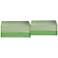 Port 68 Capagna 5" Wide Green Lucite Square Stands Set of 2