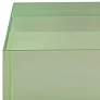Port 68 Capagna 5" Wide Green Lucite Square Stands Set of 2