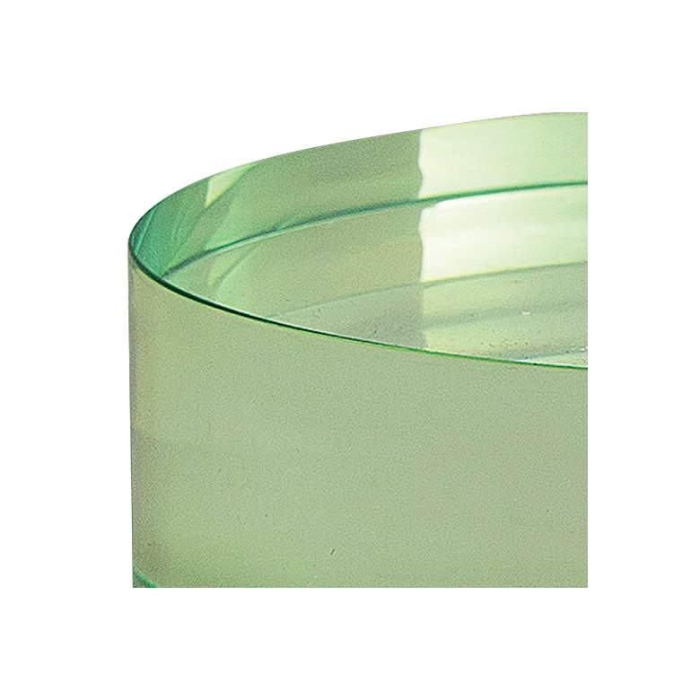 Image 2 Port 68 Capagna 6" Wide Green Lucite Round Stands Set of 2 more views