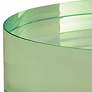Port 68 Capagna 6" Wide Green Lucite Round Stands Set of 2
