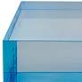 Port 68 Capagna 7" Wide Blue Lucite Square Stands Set of 2