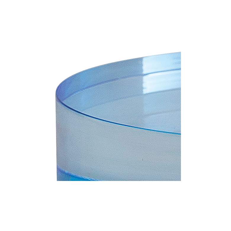 Image 2 Port 68 Capagna 8" Wide Blue Lucite Round Stands Set of 2 more views