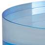 Port 68 Capagna 8" Wide Blue Lucite Round Stands Set of 2
